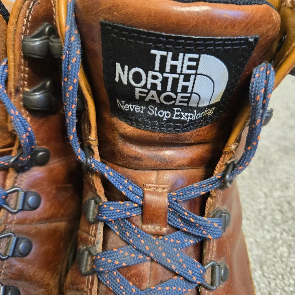The North Face Back-to-Berkeley III Sport Brown Leather Hiking Boots Mens 8